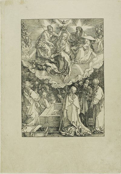『聖母の生涯』より「聖母の被昇天と戴冠式」 作： Albrecht Dürer