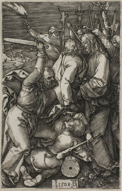 キリストの裏切り、『刻まれた受難』より 作： Albrecht Dürer