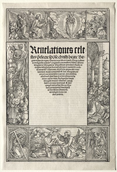国境 - キリストの洗礼とともに 作： Albrecht Dürer