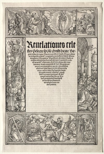 国境-キリストの洗礼付き。 作： Albrecht Dürer