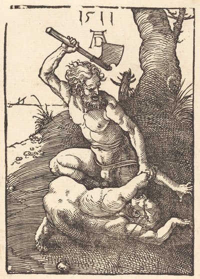 アベルを殺すカイン、1511年。 作： Albrecht Dürer
