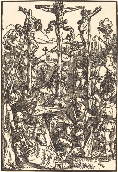 3 つの十字架を持つカルバリー 作： Albrecht Dürer