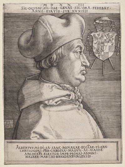 ブランデンブルクのアルブレヒト枢機卿 - 大皿 作： Albrecht Dürer