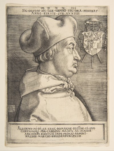 ブランデンブルクの枢機卿アルブレヒト.nd 作： Albrecht Dürer