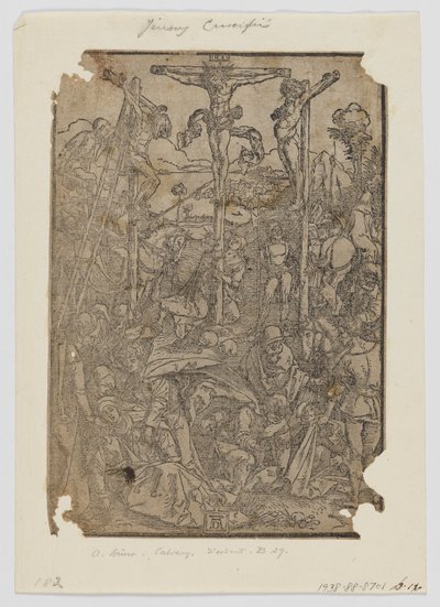 三つの十字架を持つ騎兵 作： Albrecht Dürer