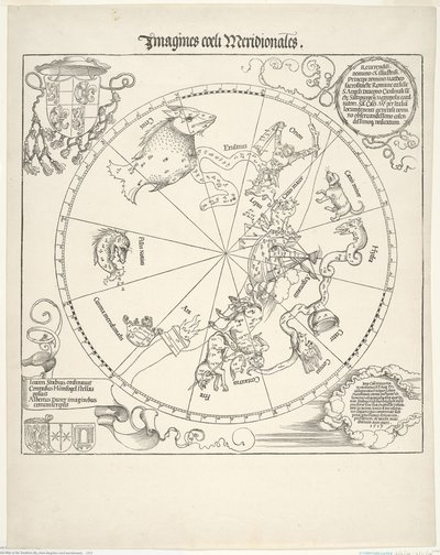 南天天体図 (Imagines coeli meridionalis) 作： Albrecht Dürer