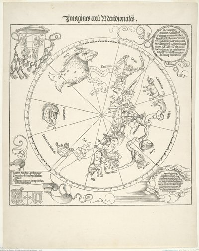 南天天体図 (Imagines coeli meridionalis) 作： Albrecht Dürer