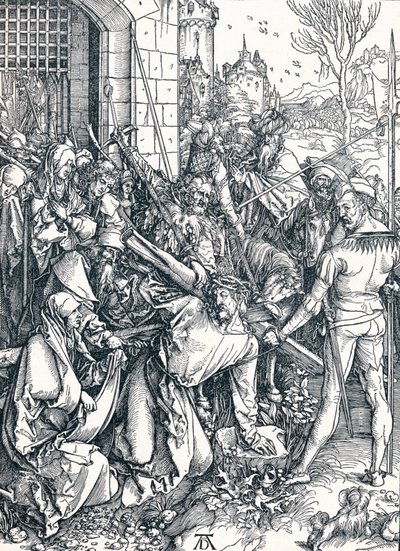 十字架を負うキリスト、1498年1906年。 作： Albrecht Dürer