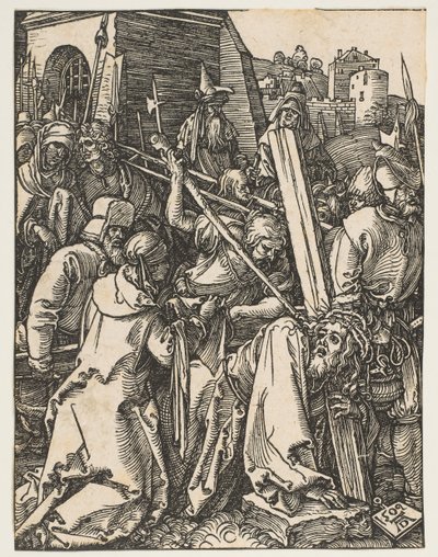 小さな情熱からの十字架を運ぶキリスト、ca。 1509。 作： Albrecht Dürer