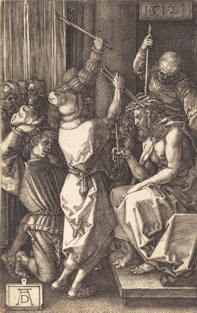 いばらの冠をかぶったキリスト、1512年。 作： Albrecht Dürer