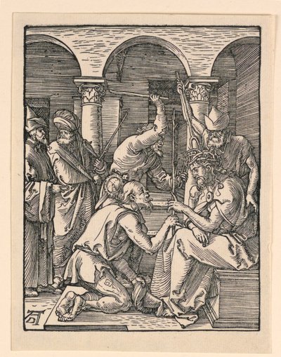 リトル・パッション・シリーズより、いばらの冠をかぶったキリスト 作： Albrecht Dürer