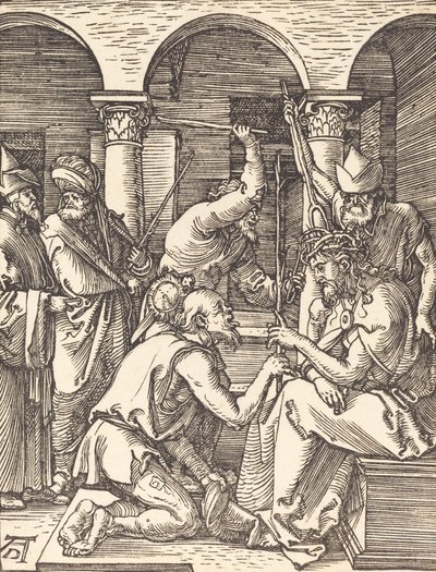 いばらの冠をかぶったキリスト、おそらくc。 15091510。 作： Albrecht Dürer