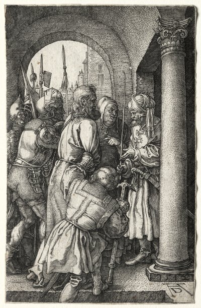 ピラトの前に連れて行かれるキリスト 作： Albrecht Dürer