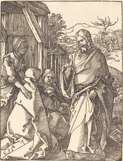 キリストが母親に別れを告げる 作： Albrecht Dürer