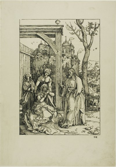 『聖母の生涯』より、母に別れを告げるキリスト 作： Albrecht Dürer