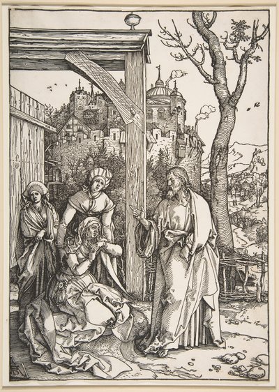 『聖母の生涯』より、母親に別れを告げるキリスト。 1504年。 作： Albrecht Dürer
