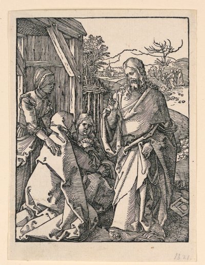 リトル・パッション・シリーズより、母親に別れを告げるキリスト 作： Albrecht Dürer