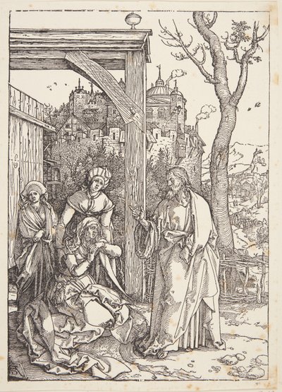 母に別れを告げるキリスト 作： Albrecht Dürer