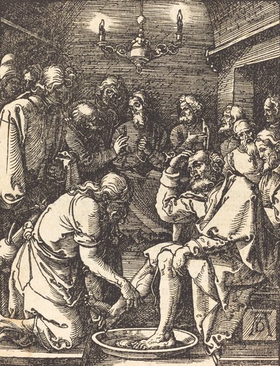 弟子たちの足を洗うキリスト、15091510。 作： Albrecht Dürer