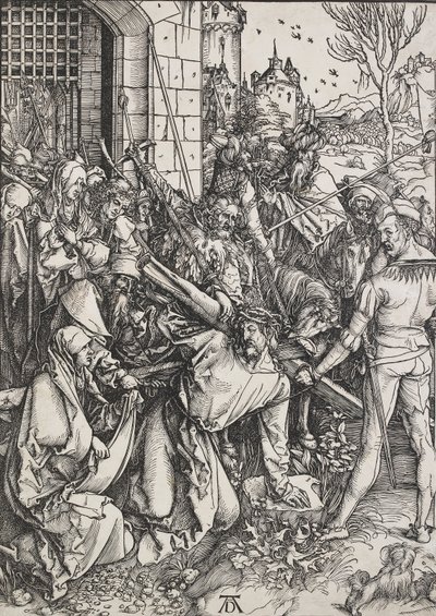 十字架を背負ったキリスト、1498-1499 作： Albrecht Dürer