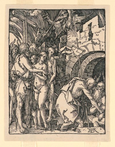 The Little Passion Series からの Limbo (Harrowing of Helling) のキリスト 作： Albrecht Dürer
