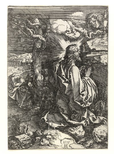 オリーブの木の庭のキリスト、1515年 作： Albrecht Dürer