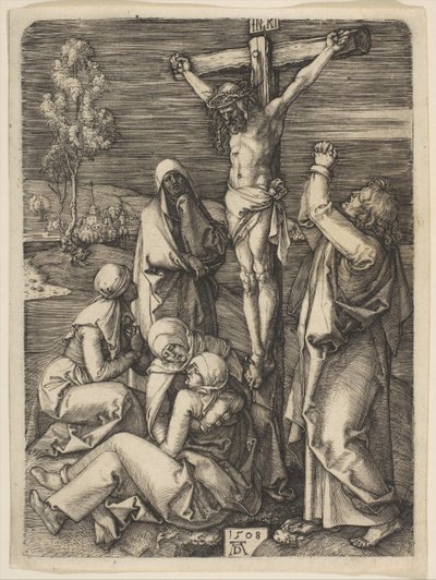 十字架上のキリスト、1508年。 作： Albrecht Dürer