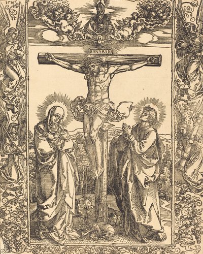 十字架上のキリスト、1516年。 作： Albrecht Dürer