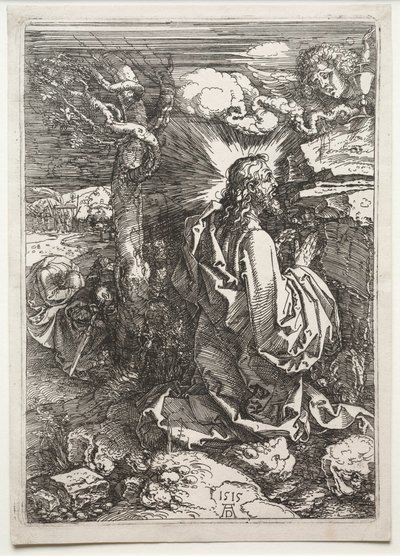 オリーブ山のキリスト、1515年。 作： Albrecht Dürer