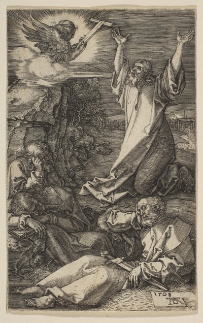 オリーブ山のキリスト、1508年 作： Albrecht Dürer