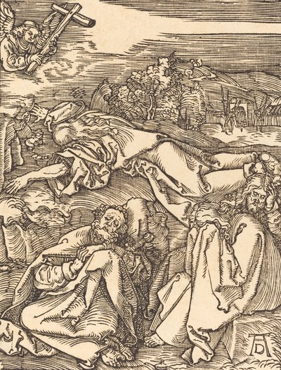 オリーブ山のキリスト、おそらくc。 15091510。 作： Albrecht Dürer