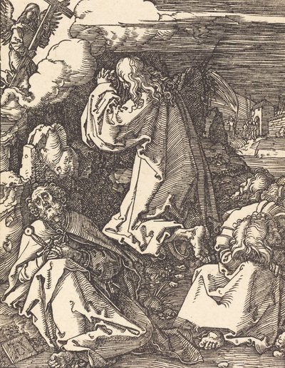 オリーブ山のキリスト、おそらくc。 15091510。 作： Albrecht Dürer