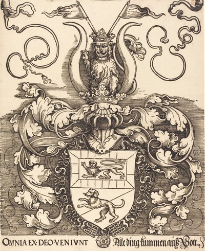 ローレンツ・シュタイバーの紋章、おそらく 15201521。 作： Albrecht Dürer