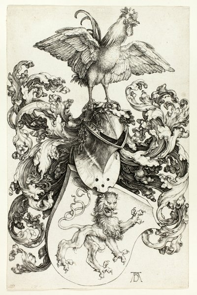 ライオンとオンドリの紋章 作： Albrecht Dürer