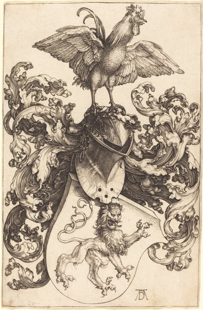 ライオンとコックの紋章 作： Albrecht Dürer