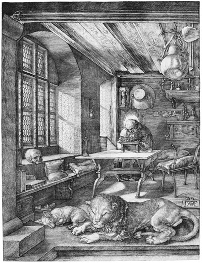事件の聖ジェローム 作： Albrecht Dürer