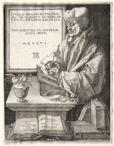 ロッテルダムのデジデリウス・エラスムス 作： Albrecht Dürer