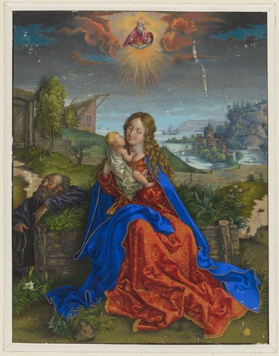 蝶と聖家族 作： Albrecht Dürer
