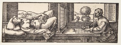 ヌードを描く素描家 作： Albrecht Dürer
