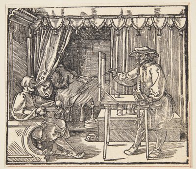 似顔絵を描く素描家 作： Albrecht Dürer
