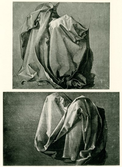 カーテンの研究 作： Albrecht Dürer