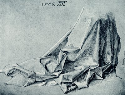 カーテンの研究 作： Albrecht Dürer