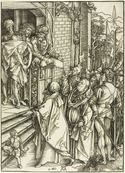Ecce Homo - キリストの贈呈、『大受難』より 作： Albrecht Dürer
