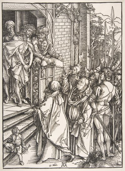 Ecce Homo、The Large Passionシリーズから1498-99。 作： Albrecht Dürer