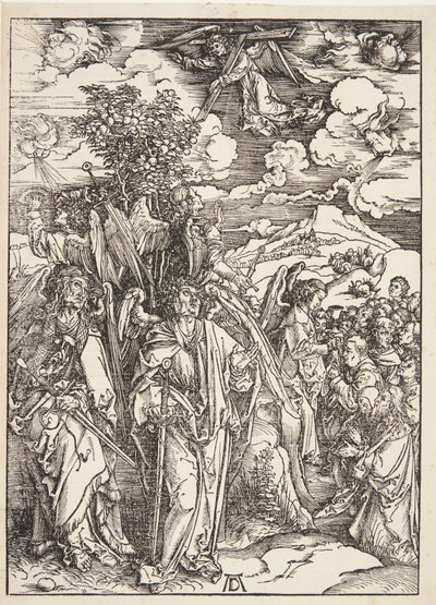 風にとどまる四人の天使 作： Albrecht Dürer