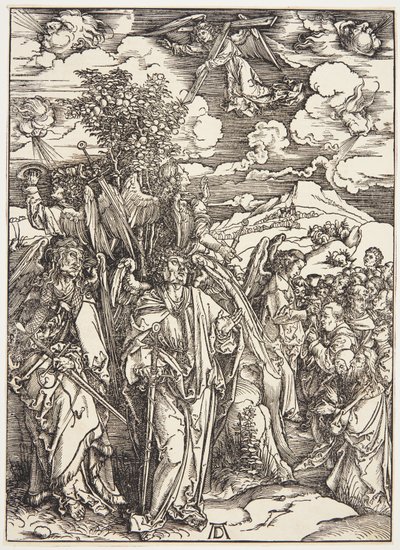 風にとどまる四人の天使 作： Albrecht Dürer