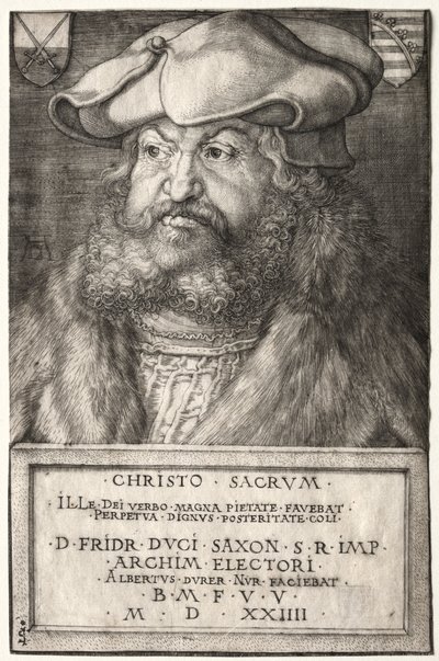 賢者フリードリヒ、ザクセン選帝侯 作： Albrecht Dürer