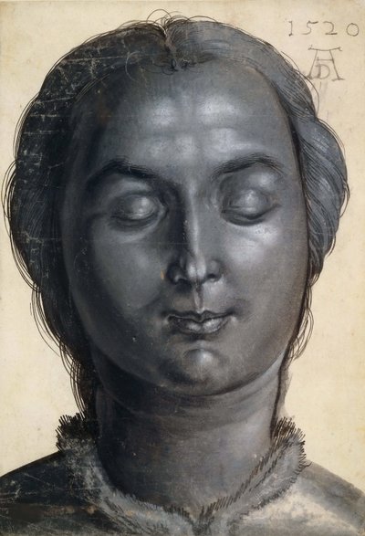 女性の頭、1520年。 作： Albrecht Dürer