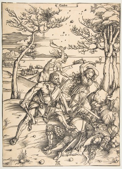 モリオーニドの双子を征服するヘラクレス.nd 作： Albrecht Dürer