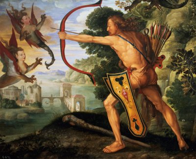 ヘラクレスとスティンファリア鳥、1600 作： Albrecht Dürer